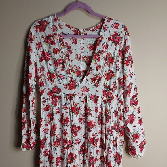 Floral Maxi Low V Neck - Picture 4 of 4